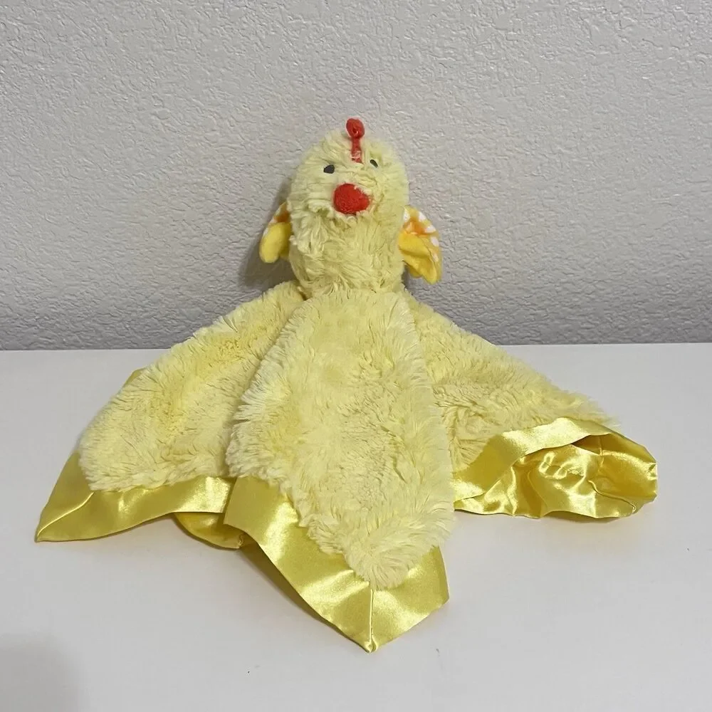 Cloud Island Yellow Chick Chicken Security Blanket Lovey Lovie Satin Blankie